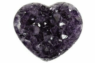 Dark Purple Amethyst Heart - Uruguay #343712