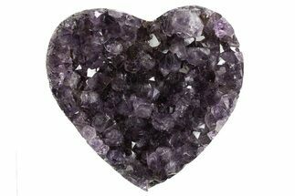 Dark Purple Amethyst Heart - Uruguay #343720