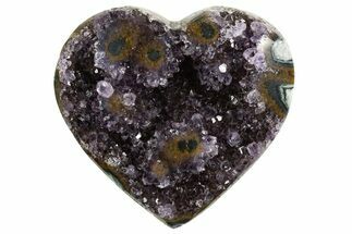 Dark Purple Amethyst Heart - Uruguay #343726