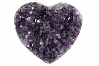 Dark Purple Amethyst Heart - Uruguay #343730