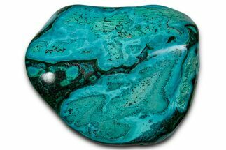 Vibrant Polished Malachite with Chrysocolla - DR Congo #336839