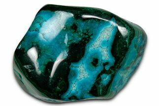 Vibrant Polished Malachite with Chrysocolla - DR Congo #336844