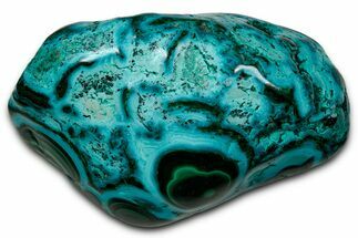 Vibrant Polished Malachite with Chrysocolla - DR Congo #336899