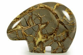 Calcite-Filled Polished Septarian Bear - Utah #344830