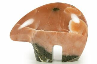 Carved Salmonite Zuni Bear #344920