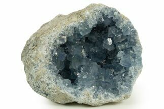 Sparkly, SKy-Blue Celestine (Celestite) Geode - Madagascar #344715