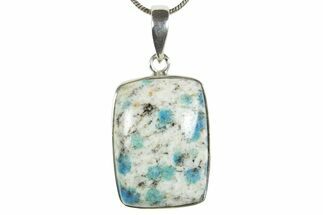 Polished K Granite Pendant (Necklace) - Sterling Silver #345223