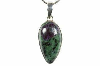 Ruby Zoisite Pendant (Necklace) - Sterling Silver #345237