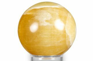 Polished Honeycomb Calcite Sphere - Utah #344835