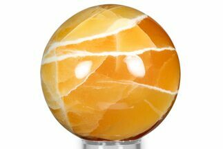 Polished Honeycomb Calcite Sphere - Utah #344848