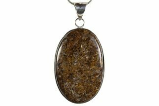 Shimmering Bronzite Pendant (Necklace) #345309