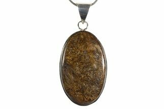 Shimmering Bronzite Pendant (Necklace) #345310
