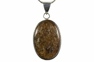Shimmering Bronzite Pendant (Necklace) #345320