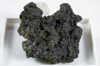 Sparkling Liebenbergite Crystals on Black Trevorite - Greece #345779