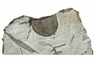 Etched Saint-Aubin Iron Meteorite Slice ( g) - France #346530