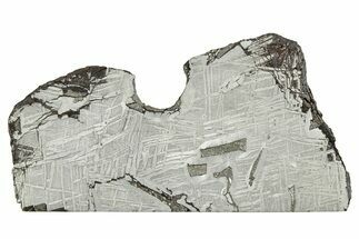Etched Saint-Aubin Iron Meteorite Slice ( g) - France #346532