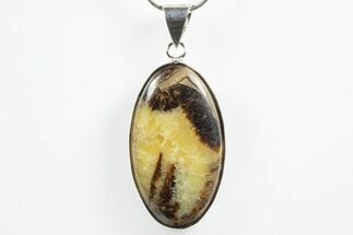 Polished Septarian Pendant (Necklace) #346242