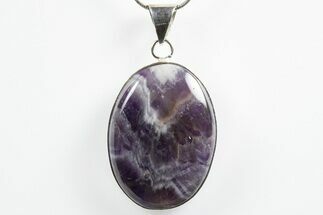 Chevron Amethyst Pendant (Necklace) #346352