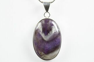 Chevron Amethyst Pendant (Necklace) #346355