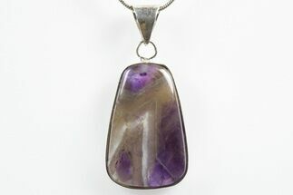 Chevron Amethyst Pendant (Necklace) #346358