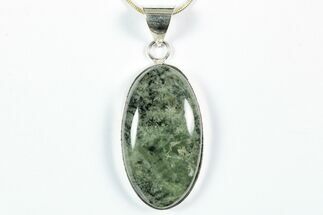 Epidote In Prehnite Pendant (Necklace) #346415