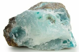Stunning Druzy Quartz on Chrysocolla - DR Congo #347448