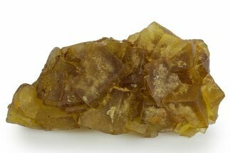 Yellow Cubic Fluorite Crystal Cluster - Morocco #347770