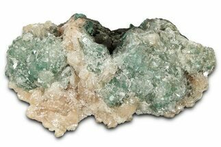 Peach Stilbite Crystals on Lustrous Heulandite - India #348356