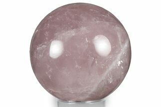 Polished Rose Quartz Sphere - Madagascar #348231
