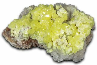 Striking Yellow Native Sulfur Crystals - Mexico #348457