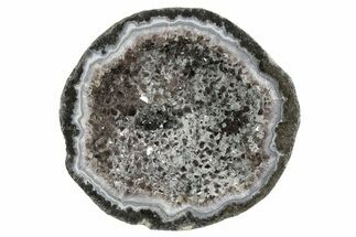 Las Choyas Coconut Geode Half with Smoky Amethyst - Mexico #348469