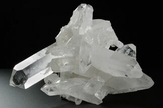 Clear Quartz Crystal Cluster - Brazil #349566