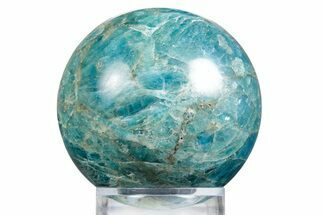 Bright Blue Apatite Sphere - Madagascar #334075