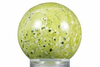 Polished Lizardite With Hematite Sphere #350138