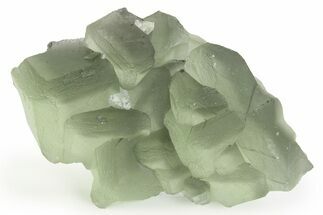 Cubic Green Fluorite (Dodecahedral Edges) Crystal Cluster - China #351329