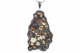 Sericho Pallasite Meteorite Pendant - Kenya #351389