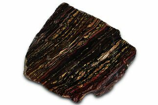 Polished Tiger Iron Stromatolite Slab - Billion Years #351801