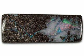 Colorful Polished Boulder Opal Specimen - Queensland, Australia #351837