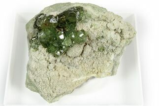 Gemmy Green Demantoid Garnet Cluster - Madagascar #352022