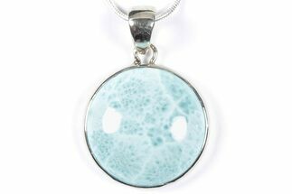 Stunning Larimar Pendant (Necklace) - Sterling Silver #352181