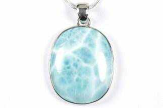 Stunning Larimar Pendant (Necklace) - Sterling Silver #352189