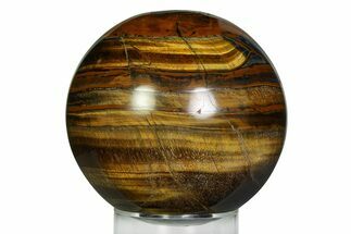 Polished Tiger's Eye Sphere - Top Quality #352517