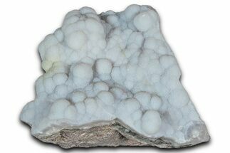 Botryoidal Blue Chalcedony Pseudomorph After Anhydrite - Peru #352448