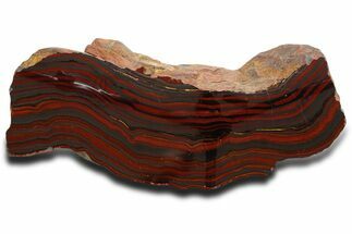 Large Tiger Iron Stromatolite Section - Billion Years #353582