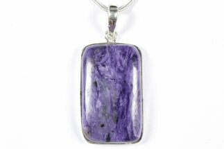 Siberian Charoite Pendant (Necklace) - Sterling Silver #353995