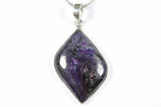 Polished Sugilite Pendant (Necklace) - Sterling Silver #354007