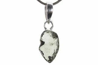 Green Moldavite Tektite Pendant ( g) - Czech Republic #353955