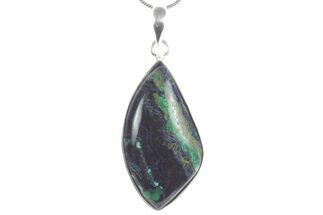 Stunning Malachite and Azurite Pendant - Sterling Silver #353980