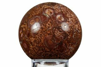 Polished Bird's Eye Jasper (Rhyolite) Sphere - Arizona #354351