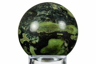 Polished Andeite Sphere (Serpentine With Magnetite) - NM #354357